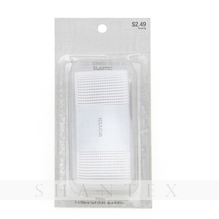 High Density Jumbo Ribbed White Non-roll Woven Elastic Band 